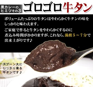 牛タン黒カレー（200ｇ×10パック）（カレー レトルトカレー レトルトカレーセット 牛タンカレー 牛タン入りカレー 黒カレー 黒ゴマカレー スパイスカレー こだわりカレー 本格カレー 人気カレー 大