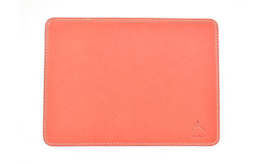 【minca】栃木レザーの本革マウスパッド  職人による手磨き/Mouse pad 01/レッド　780【雑貨 日用品 人気 おすすめ 】