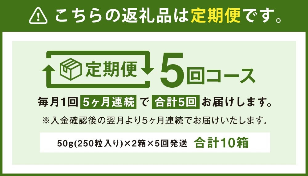 【5ヶ月定期便】きくちのきくいも タブレット 50g（250粒入り）2箱×5回 計10箱 菊芋 健康食品