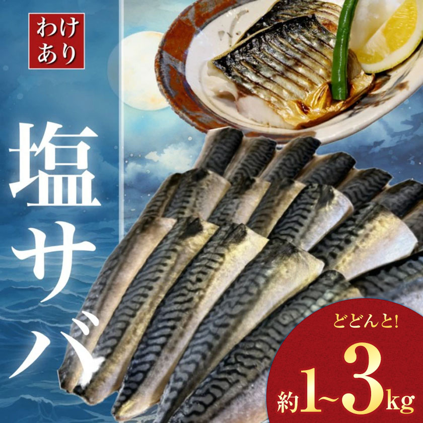 【わけあり】大容量 無添加 塩サバ 3.5kg