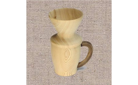 木製コーヒーカップ・ドリッパーセット（桑の木か杉の木） 雑貨 日用品 食器 マグカップ  桑の木