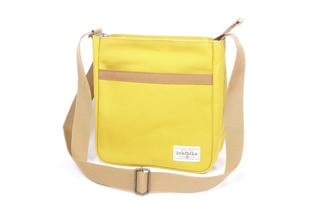 【いちひこ帆布】 縦ショルダー/イエロー