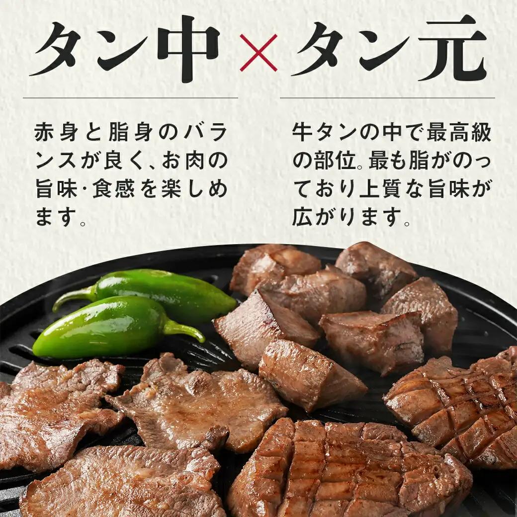 ≪特上≫牛タン塩麹漬け炙り焼き1本〔16-3303〕_(都城市) 牛タン タン中  お好みの厚みでカット BBQ ブロック 