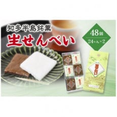 愛知県知多半島の特産銘菓「生せんべい」24ヶ入り箱×2箱