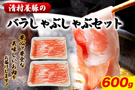 バラしゃぶしゃぶ 600g 清村養豚《60日以内に出荷予定(土日祝除く)》肉 豚 豚肉