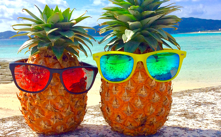 【2024年発送】久米島印商店 パイナップル2個（ハワイ種Ｎ67-10）