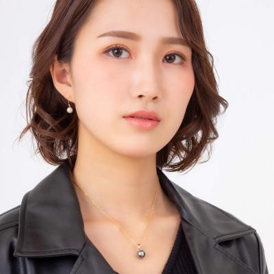 ふるさと納税 神戸市 【響】黒蝶真珠(タヒチパール) K18 イエローゴールド ペンダントトップ |  | 03