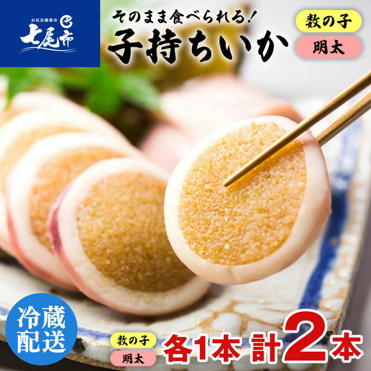 【ふるさと納税】【能登半島地震復興支援】そのまま食べれる！子持ちいか 数の子・明太 ｜海鮮 冷蔵 日本海 シーフード 魚介類 魚貝類 水産加工品 おつまみ 珍味 いか 魚卵 数の子 明太子 詰め合わせ 贈答 プレゼント ギフト 震災復興 復興支援 石川県 七尾市 能登