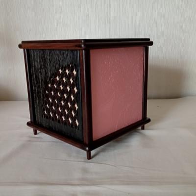 ふるさと納税 葛城市 紫檀　行　灯(鳥獣戯画) |  | 01