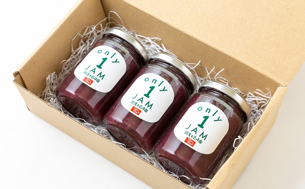 原茂之巨峰園 Only1JAM (まるごと巨峰) 150g×3本
