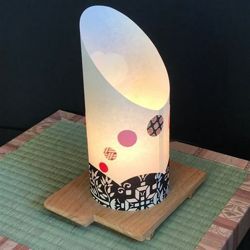 着物生地で作ったおしゃれな行灯（あんどん）  おしゃれ玉 020C219_イメージ2