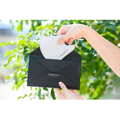 ふるさと納税 香芝市 光触媒加工マスクケース(ブスタ ブラック)&フェイシュマスク(ライトグレー)2枚入り |  | 03