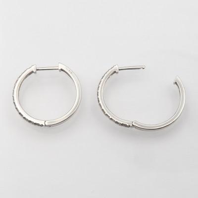 ふるさと納税 昭和町 PT900 0.30ct ダイヤモンド フープピアス FP-000332 |  | 01