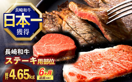 【6回定期便】長崎和牛 ステーキ用部位×6回定期便[OCE107]