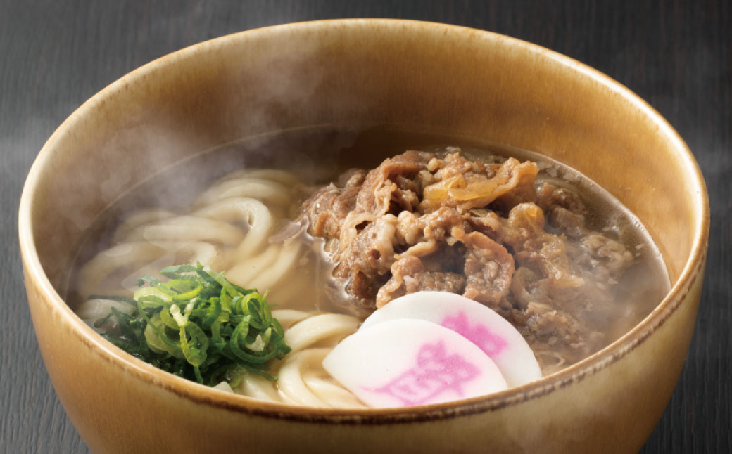 
【定期便6カ月】 資さん肉うどん（15人前）×6回 合計90人前 黄金のつゆ かまぼこ 牛肉 昆布 かつお
