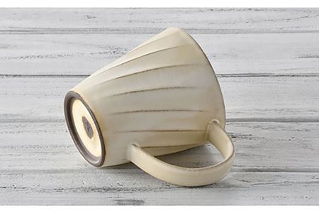 【波佐見焼】ねじり BIGマグセット（ブラウン・ベージュ） マグカップ スープマグ スープカップ  食器 皿 【トーエー】 [QC56] 波佐見焼