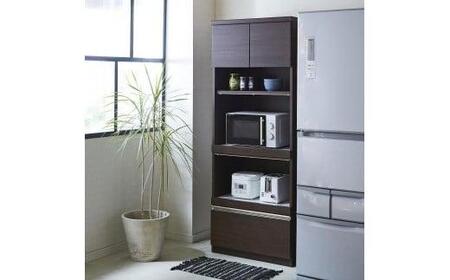 （ホワイト柾目）【開梱設置】 レビュー キッチンボード 幅70cm 耐震 食器棚 キッチン収納 ダイニングボード 完成品 スリム 大川家具 日本製