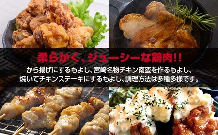 宮崎県産若鶏　むね肉切身3kg　国産鶏肉＜1-292＞