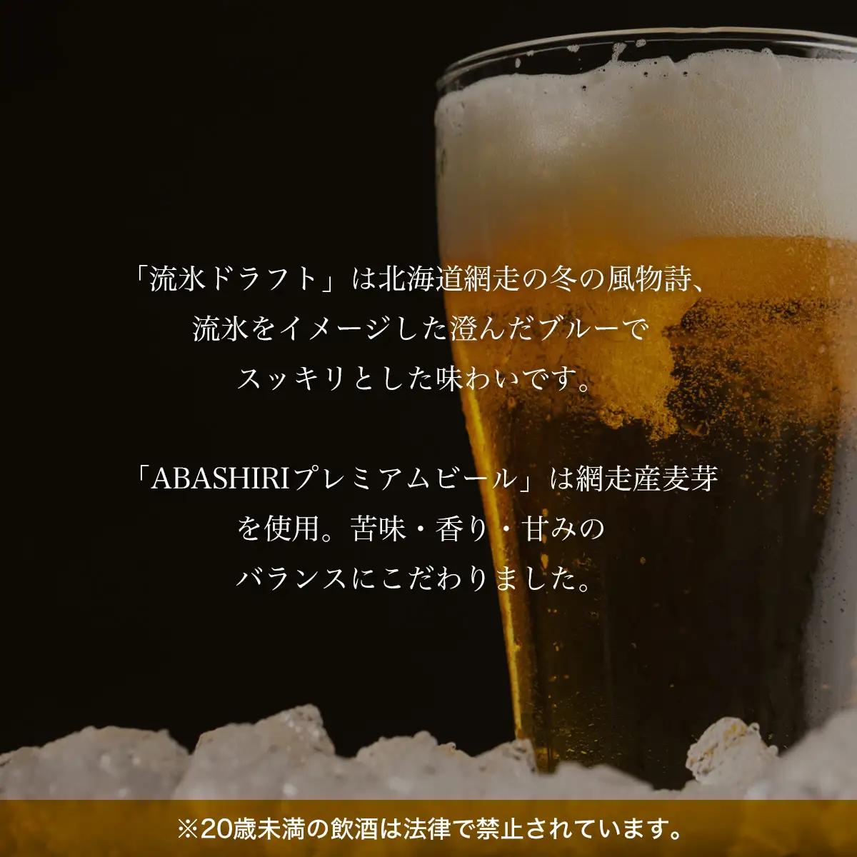 流氷ドラフト・ABASHIRIプレミアム【6本】セット（網走市内加工・製造） ABH015
