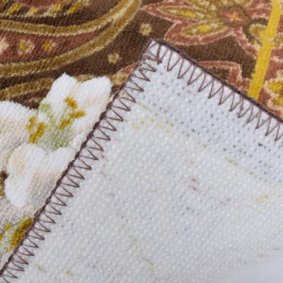 ふるさと納税 和泉市 日本製 廊下カーペット 65cm×540cm 【ユリ柄】 滑り止め加工 (ブラウン) |  | 03