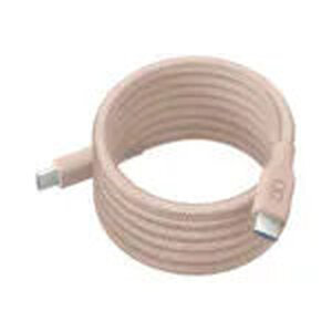 スパイラルケーブル CtoC 1m (シェルピンク)｜Type-Cケーブル ケーブル 充電 iPhone スマホ スマートフォン iPad タブレット ノートPC [2544]