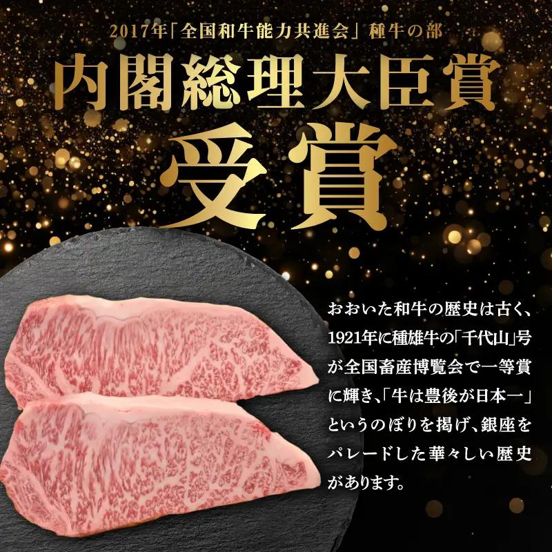 【敬老の日ギフト】 百年の恵み おおいた和牛A5 ステーキ用厚切り【厳選部位】約600g ≪9月21日お届け≫ A01104-K