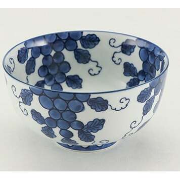 源右衛門窯 染付葡萄絵 麺鉢 器 食器 鉢 盛鉢 どんぶり ボウル 有田焼 A55-102_イメージ2