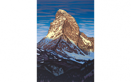 版画 「夜明けのマッターホルン」 | 版画 セリグラフ