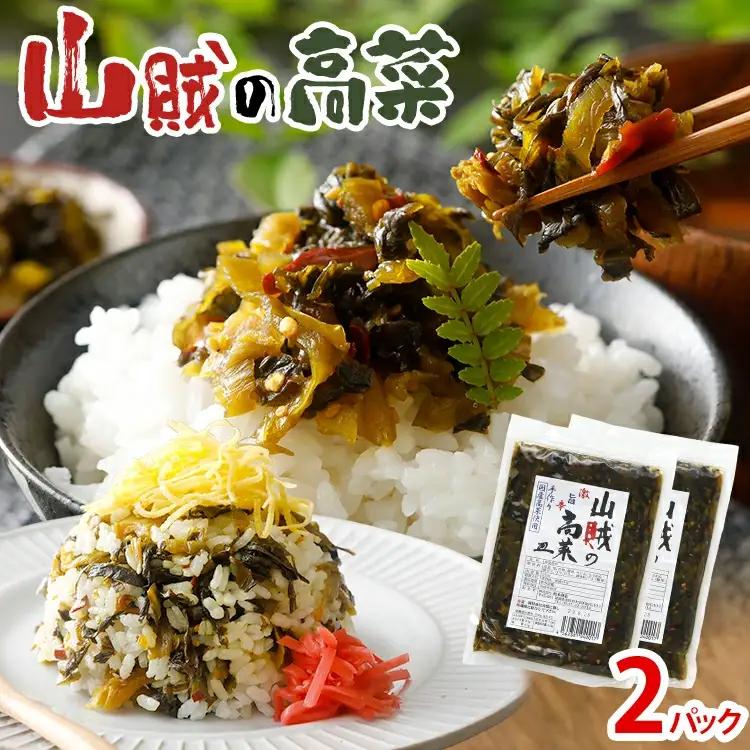 辛子高菜 240g×2パック（480g） 山賊の高菜 からし高菜 メール便 ポッキリ お米に合う ご飯のお供 おつまみ 国産 無添加 お取り寄せ 福岡 お土産 九州 グルメ 福岡県