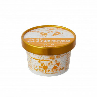 【ふるさと納税】【毎月定期便】くずまき高原牧場 アイスクリーム4個セット【バニラ味】全9回【配送不可地域：離島】【4078422】