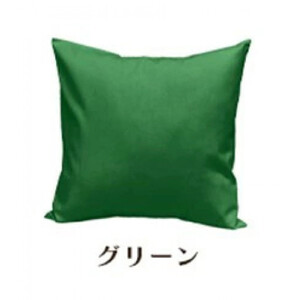 「染」2枚組クッションカバー 45×45cmタイプ グリーン 国産オックスフォード生地 無地