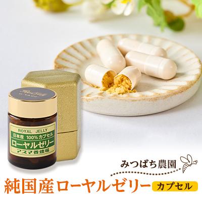 ふるさと納税 富田林市 日本産100%ローヤルゼリーカプセル　ローヤルゼリー専門養蜂場アズマ養蜂場からお届けします。