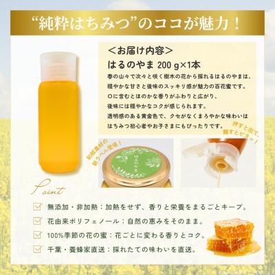 ふるさと納税 大網白里市 大網白里市産はちみつ【大人気200g1本】はるのやまはちみつ(百花蜜) |  | 03