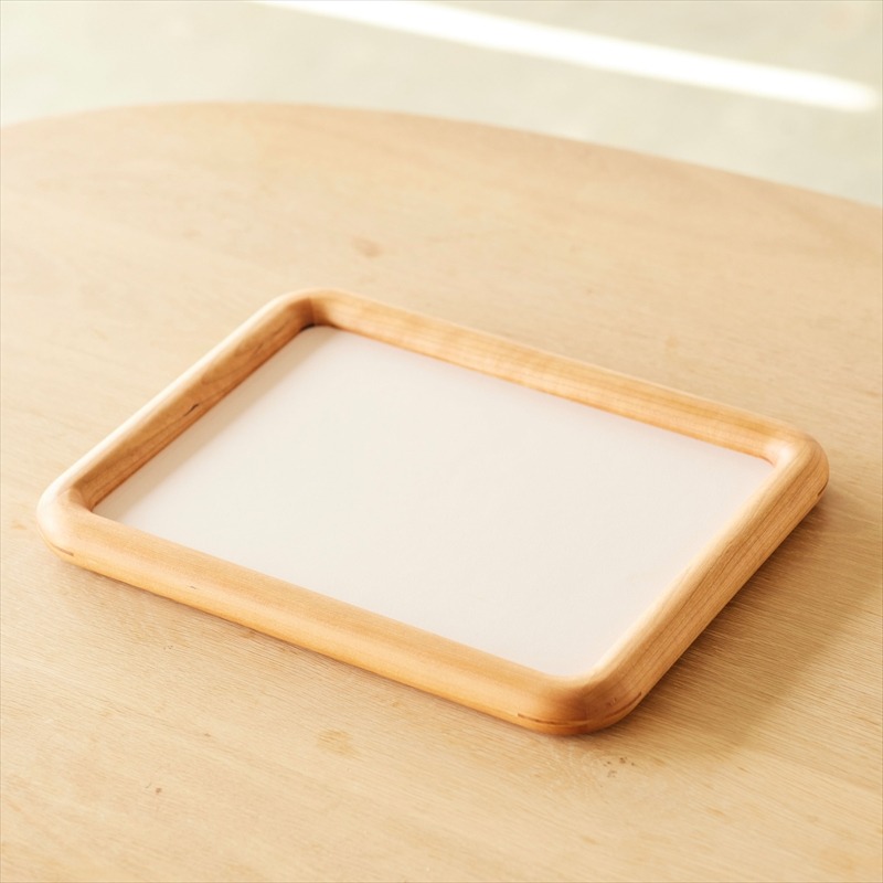 158-1024-009 plump tray カラー：ライトピンク 【 トレー 家具工房 iei studio 大阪府 門真市 】