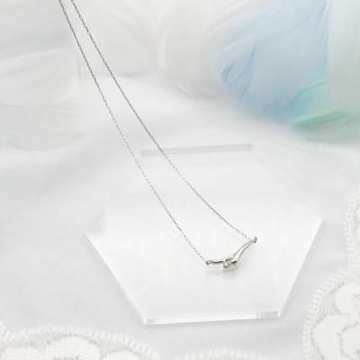 ふるさと納税 昭和町 PT900/PT850 0.01ct ダイヤモンド ペンダントネックレス HH-019749 |  | 02