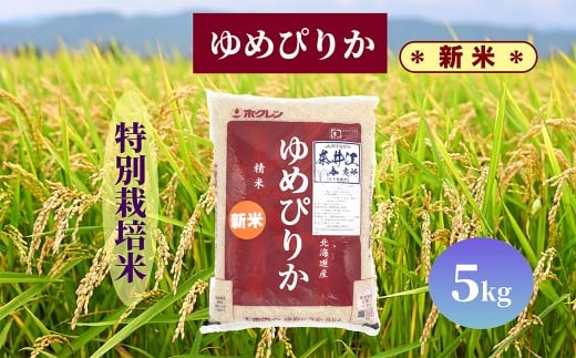 【新米予約】北海道奈井江町　特別栽培米　ゆめぴりか　5kg