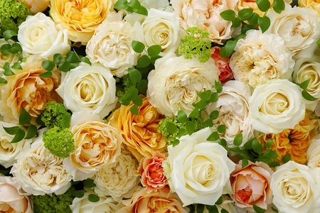 Flower Bouquet（バラのブーケ）20本　アプリコット系