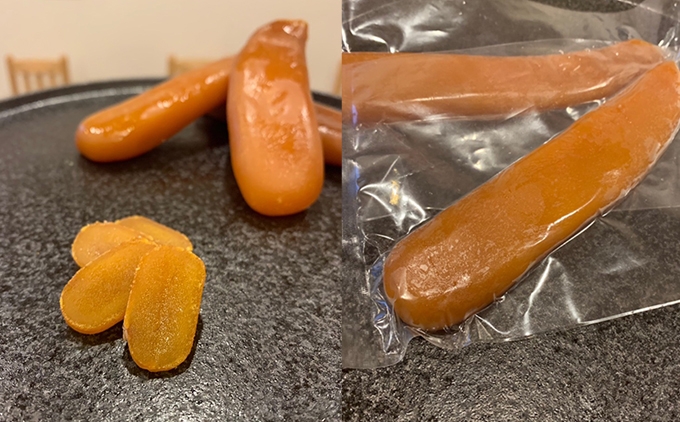 
                  カラスミ 《選べる》おくしりの日本酒風味(味噌仕上げ) or 奥尻ワイン風味 国産 約40g 冷凍 叶寿司 | からすみ 唐墨 海鮮 魚卵 お酒のお供 肴 酒の肴 おつまみ あて 高級 珍味 海のチーズ 和食 和風 パスタ お取り寄せ グルメ | 北海道 奥尻町 送料無料
                