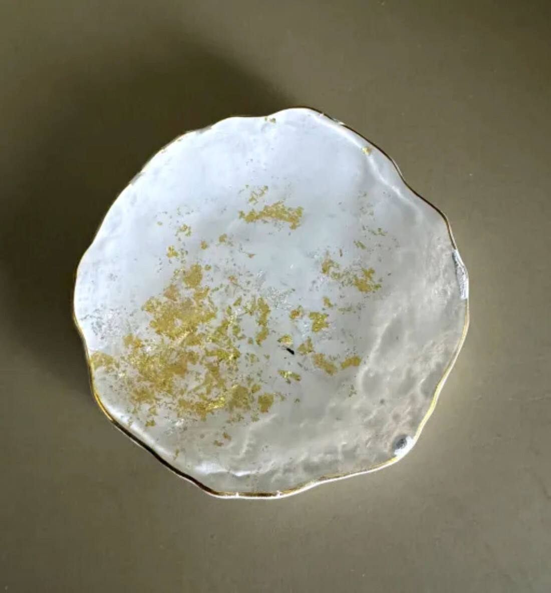 豆皿 口金ロック 古代金箔純白 ［NF169］CU90080VC02