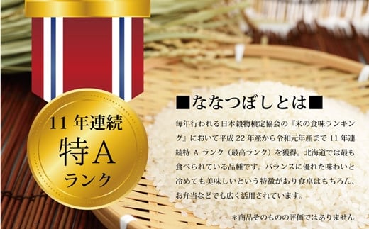 『先行予約』「令和7年産」北海道産ななつぼし5kg(5kg×1)【特Aランク】米・食味鑑定士監修＜11月より発送開始＞【16066】