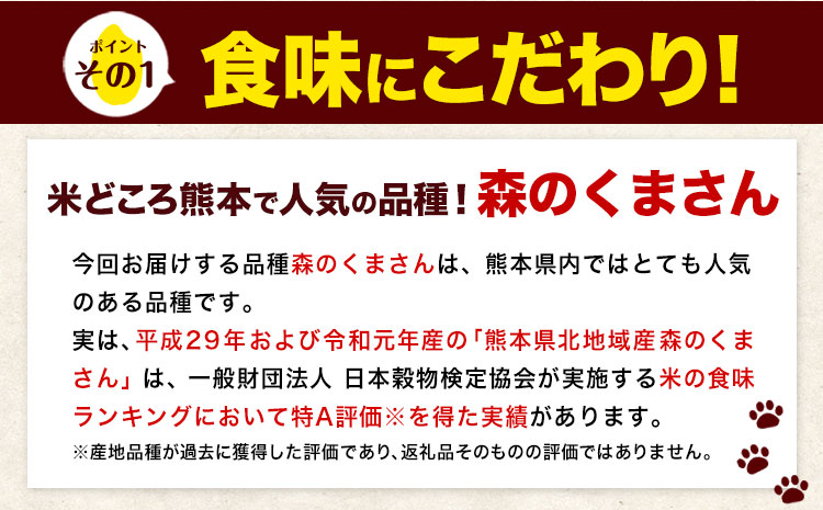 令和6年産  新米 無洗米  森のくまさん 15kg 5kg × 3袋  熊本県産 単一原料米 森くま《7-14営業日以内に出荷予定(土日祝除く)》送料無料---ng_mk6_wx_24_28000_