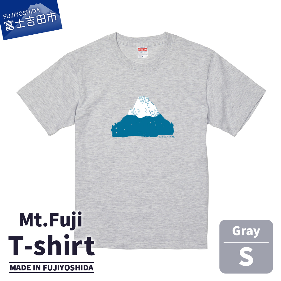 Mt.Fuji T-shirt《MADE IN FUJIYOSHIDA》Gray Sサイズ