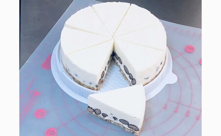 【低糖質】手作り黒豆レアチーズケーキ ケーキ チーズ スイーツ デザート お菓子 菓子 黒豆 大豆