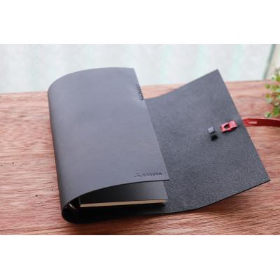 ふるさと納税 高槻市 【KAKURA】紐巻きバイブルシステム手帳 urushiブラック |  | 02