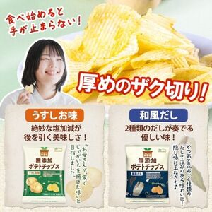 純国産 ポテトチップス うすしお味 和風だし 各12袋【1721196】