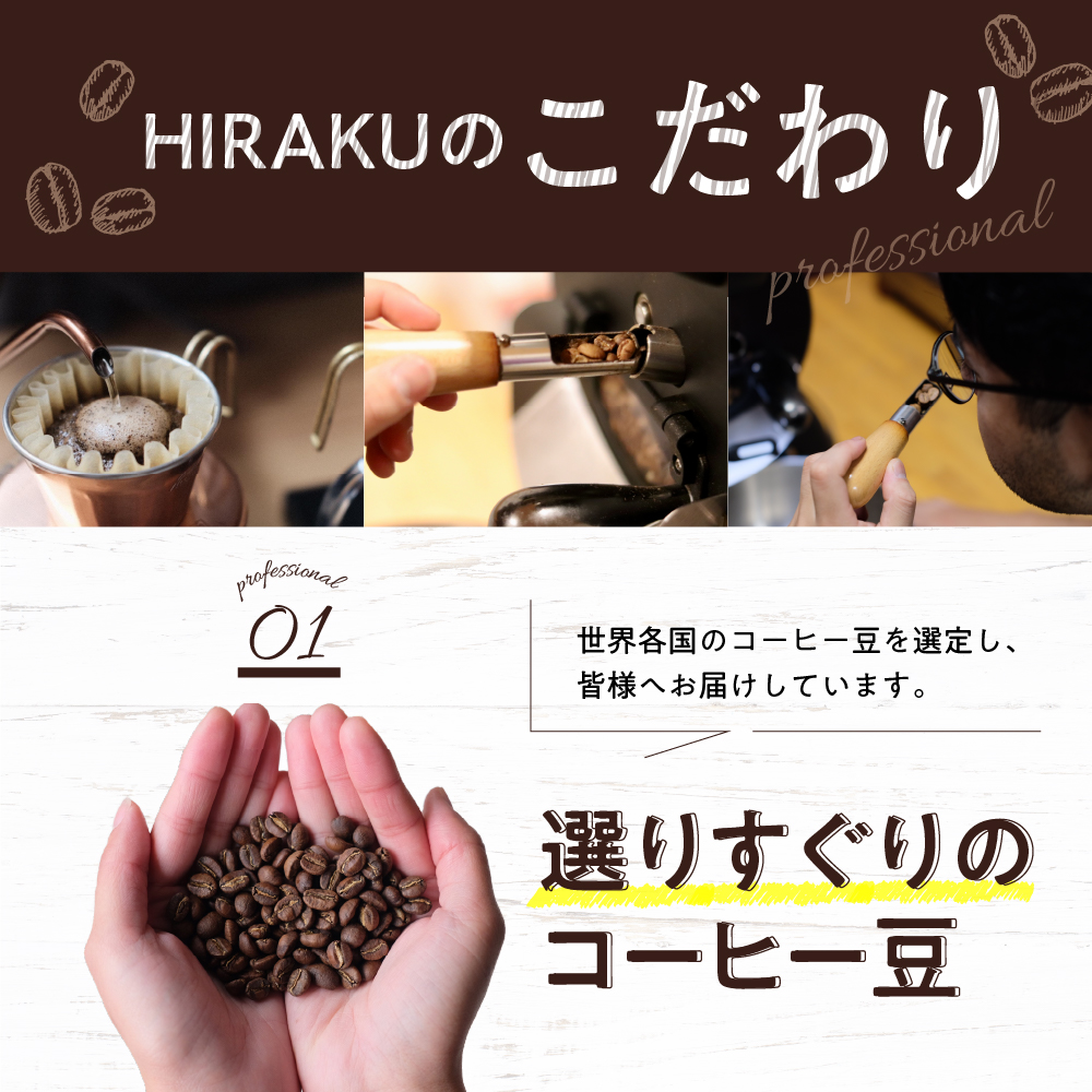 コーヒー豆 おまかせ セット (100g×3種類) 群馬 県 千代田町