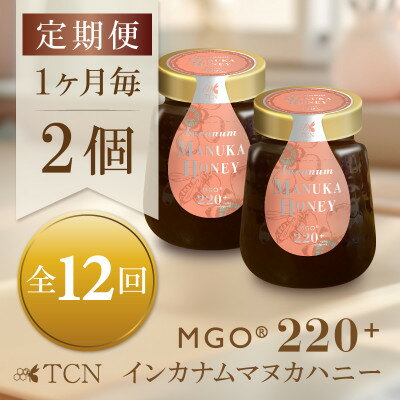 【ふるさと納税】【毎月定期便】インカナム マヌカハニー【MGO220+】250g×2個　全12回【4050145】