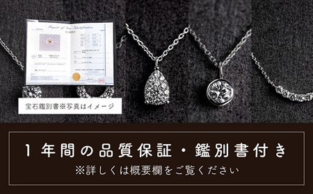 ダイヤ ダイヤモンド ネックレス 0.23ct 鑑別書 保証書 ケース 付 ジュエリー アクセサリー ペンダント 宝石 プラチナ ギフト プレゼント 贈り物 記念日 お祝い 誕生日 人気 高級 山梨県
