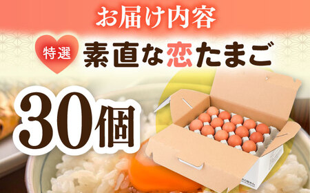 特選 素直な恋たまご 30個 《壱岐市》【しまのたまご屋さん】 [JAP016] 卵 30個 たまご 鶏卵 玉子 30個 ギフト 国産 もみじ 卵かけご飯 たまごかけご飯 すき焼き 目玉焼き 8000
