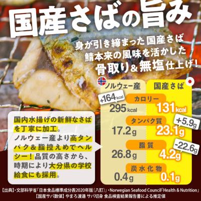 ふるさと納税 佐伯市 <定期便・全3回 (毎月)>訳ありさば切り身 (総計約3.6kg・40g前後×90切) |  | 02